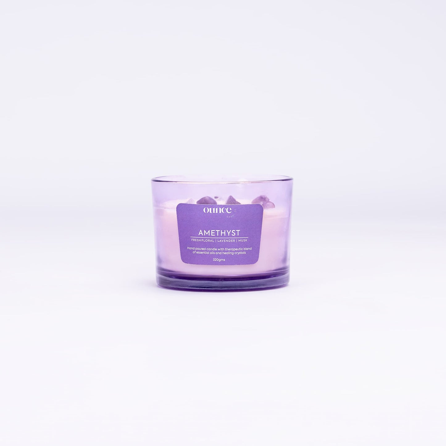 AMETHYST CRYSTAL – 3 WICK CANDLE