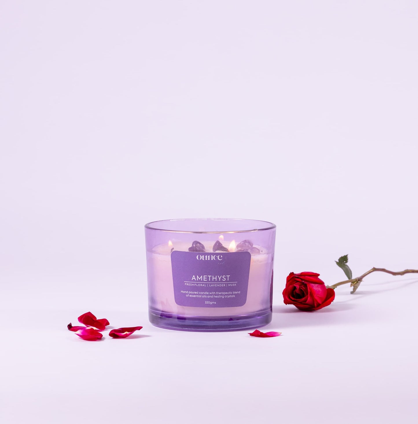 AMETHYST CRYSTAL – 3 WICK CANDLE