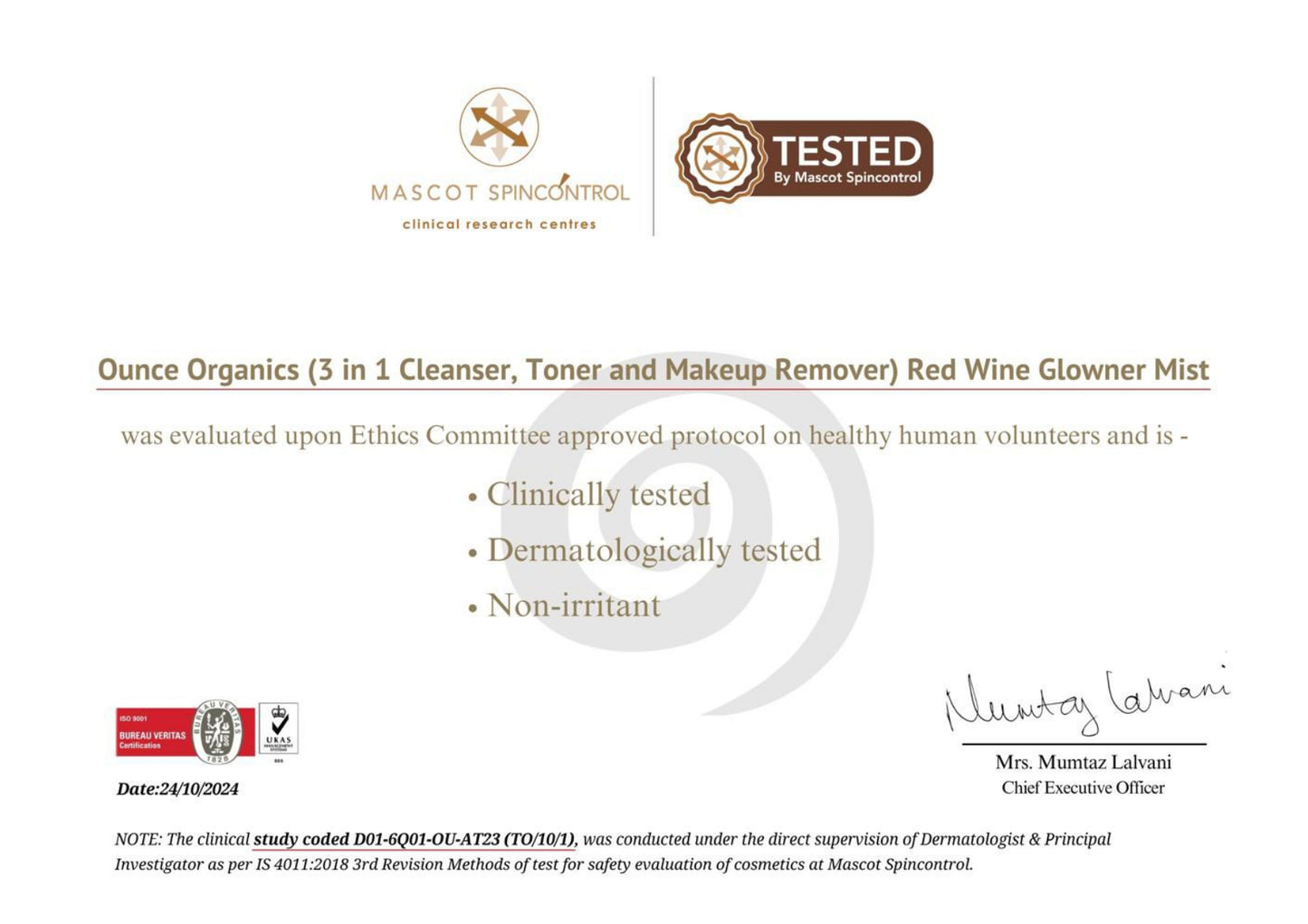 RED WINE GLOWNER MIST 3-IN-1 SKINCARE SECRET