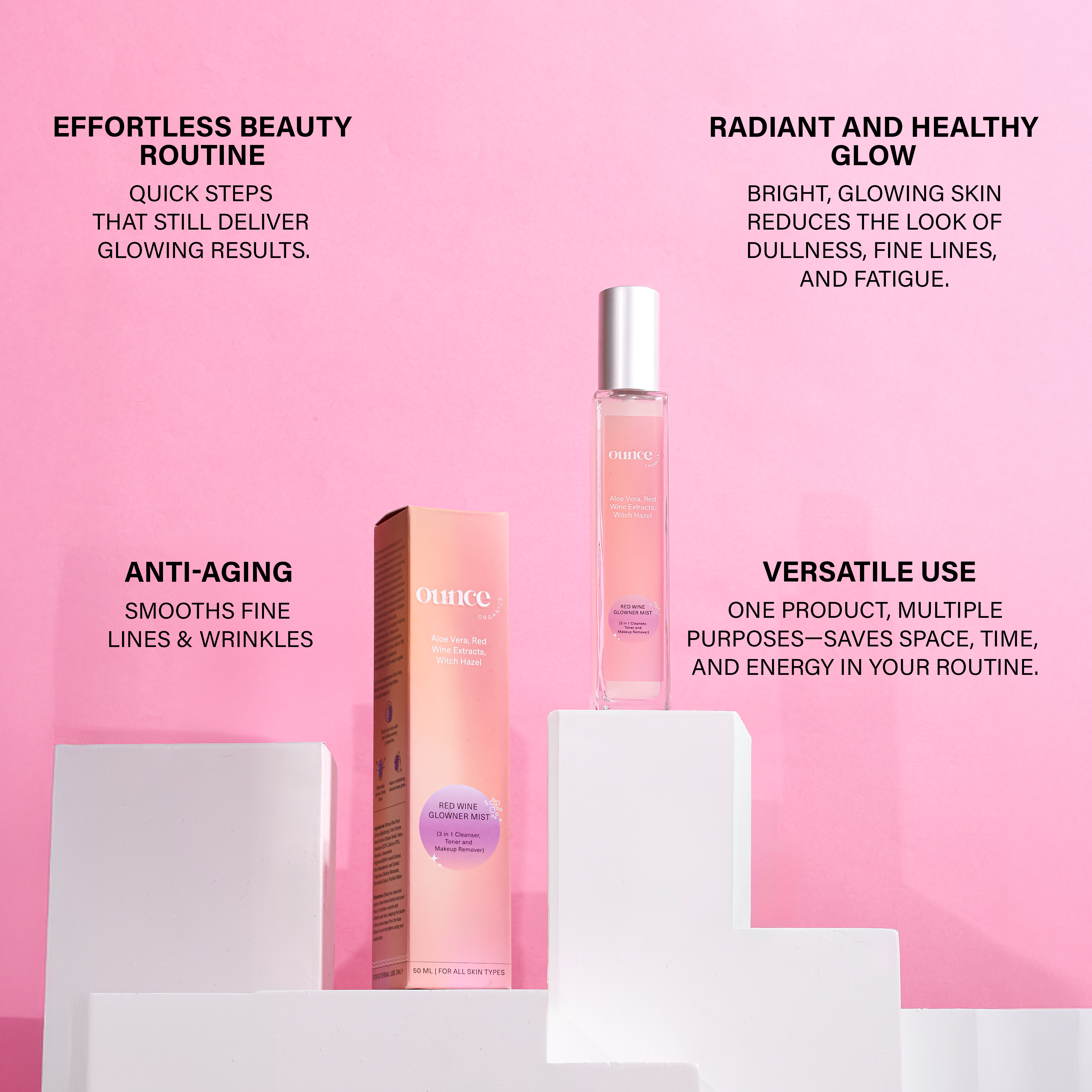RED WINE GLOWNER MIST 3-IN-1 SKINCARE SECRET - info image 2