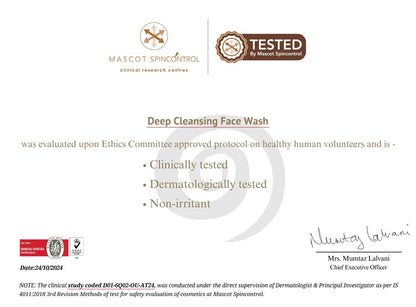 DEEP PORE CLEANSING FACEWASH