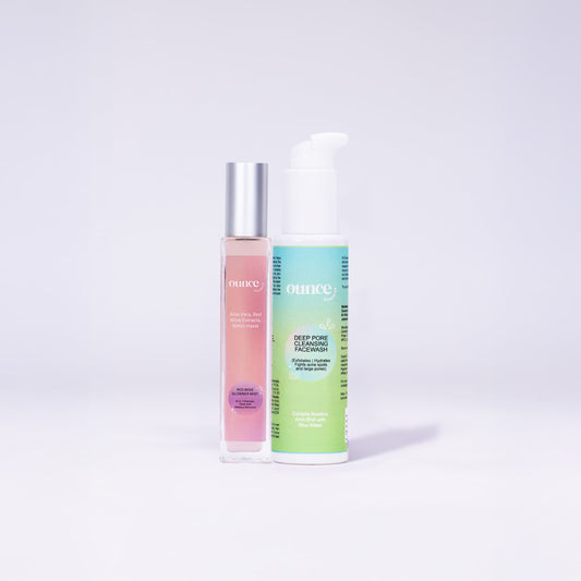 DEEP PORE CLEANSING FACEWASH + RED WINE GLOWNER MIST
