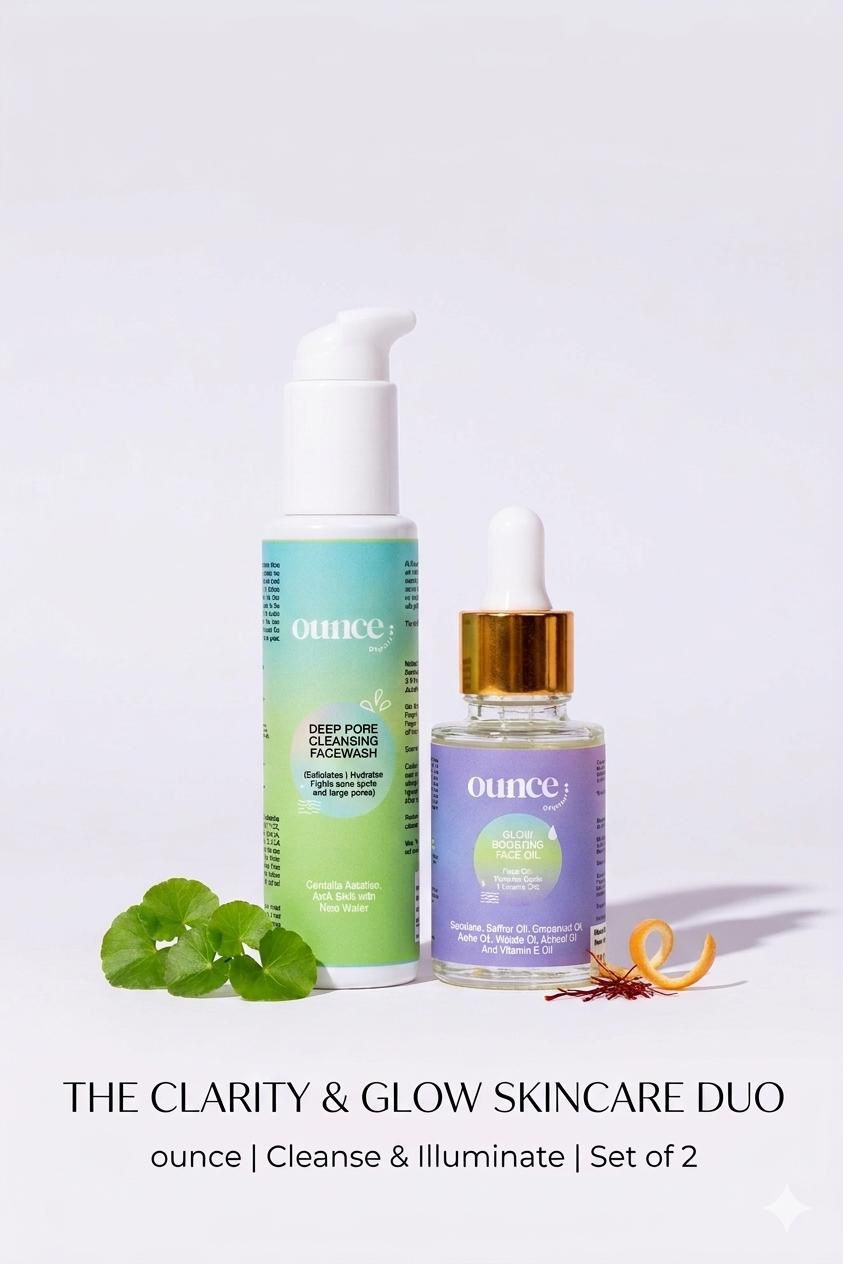 Deep Pore Cleansing Facewash + Glow Boosting Face Oil