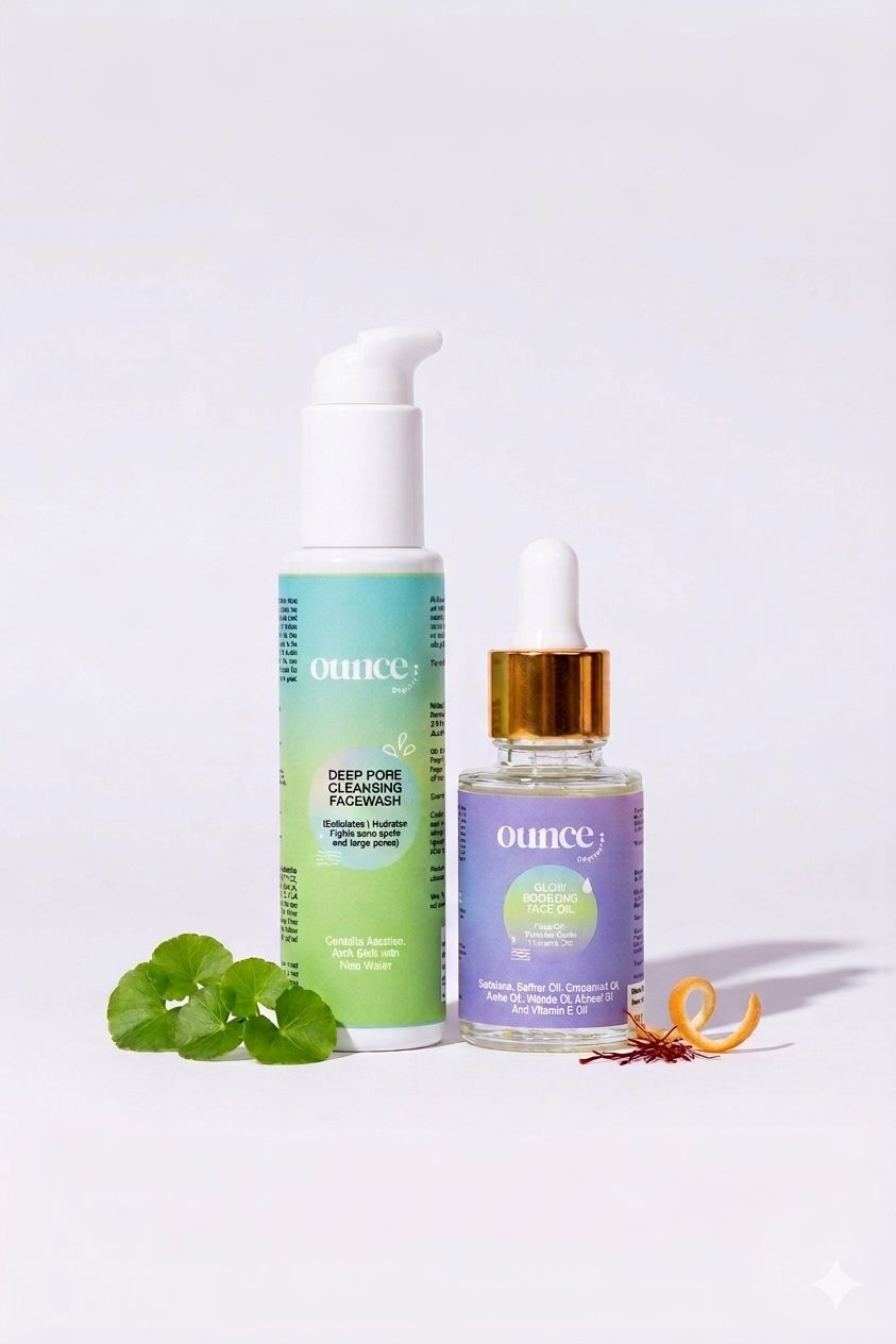 Deep Pore Cleansing Facewash + Glow Boosting Face Oil