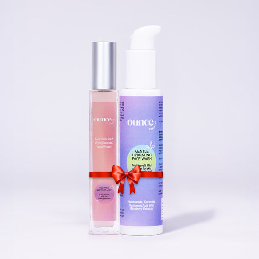 GENTLE HYDRATING FACEWASH + RED WINE GLOWNER MIST
